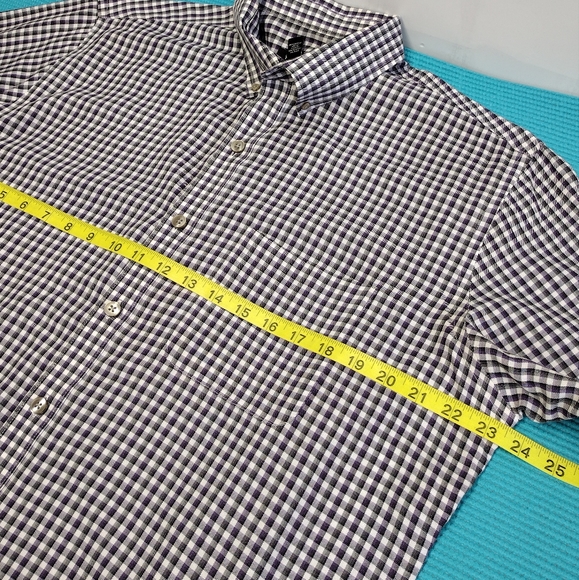 Van Heusen Men's Plaid Button up Shirt Size LT (16 1/2 - 17) - Picture 8 of 8